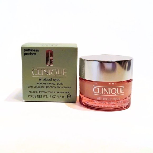 Clinique Other - CLINIQUE All About Eyes Cream Reduces Circles and Puffiness 0.5oz/15ml Full Size